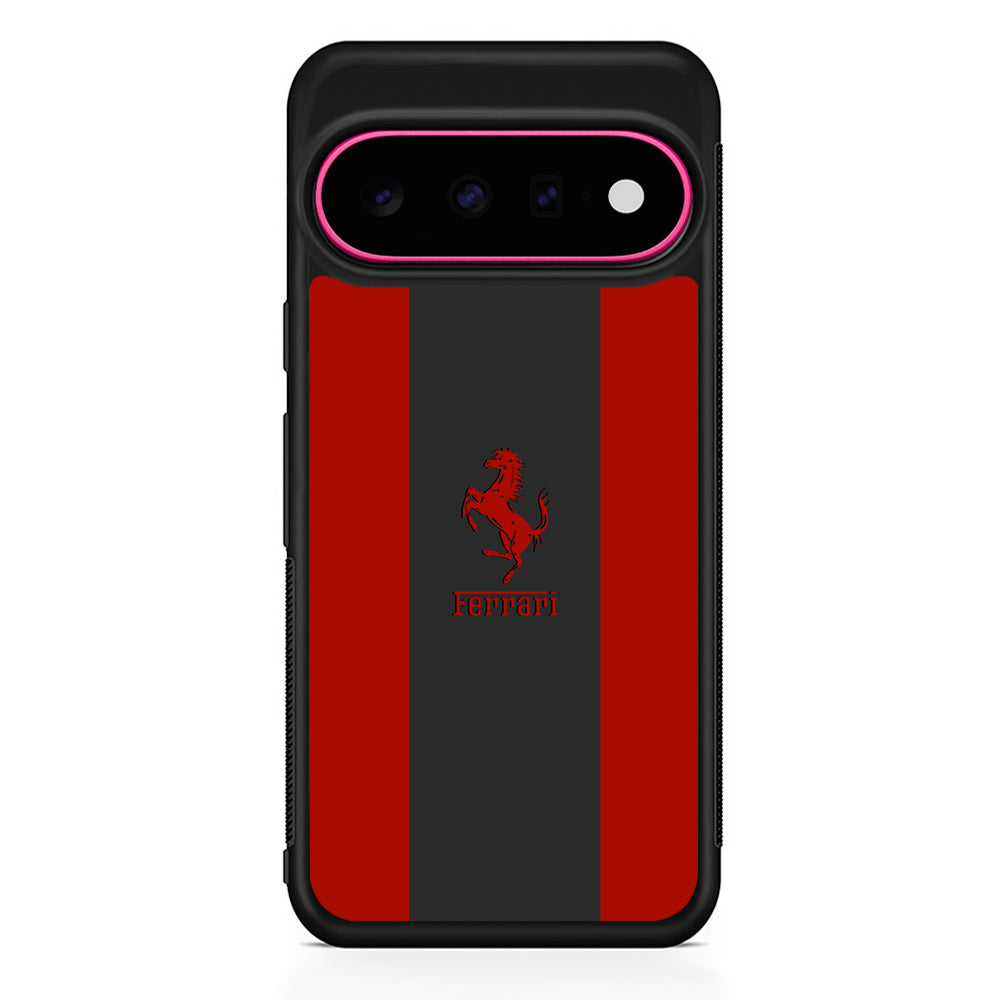 Ferrari Silhouette of Signature Google Pixel 11 Case - Stylish Protective Phone Case