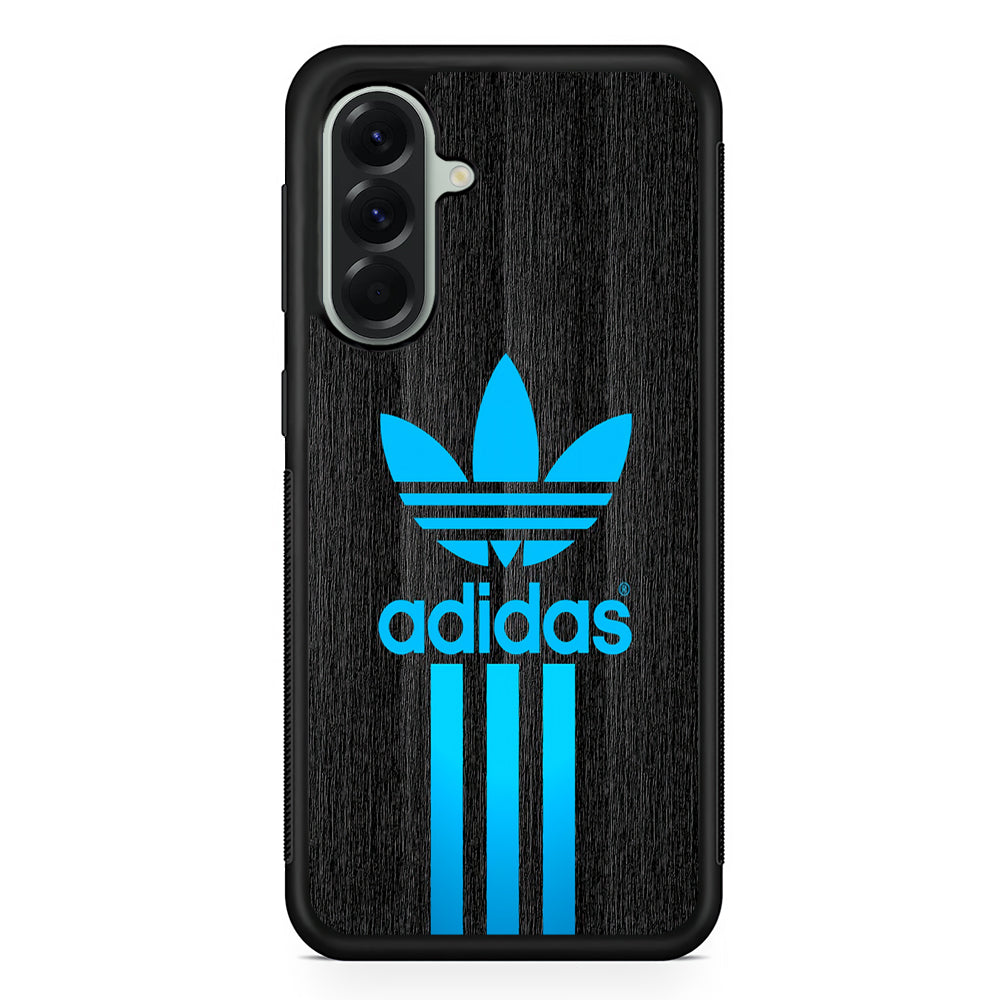 Adidas Glowing Blue Samsung Galaxy A56 Case | Samsung Galaxy A56 Rubber Protective Case
