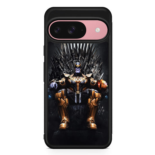Thanos Sits On The Iron Throne Google Pixel 9 Case | Google Pixel 9 Protective Rubber Case