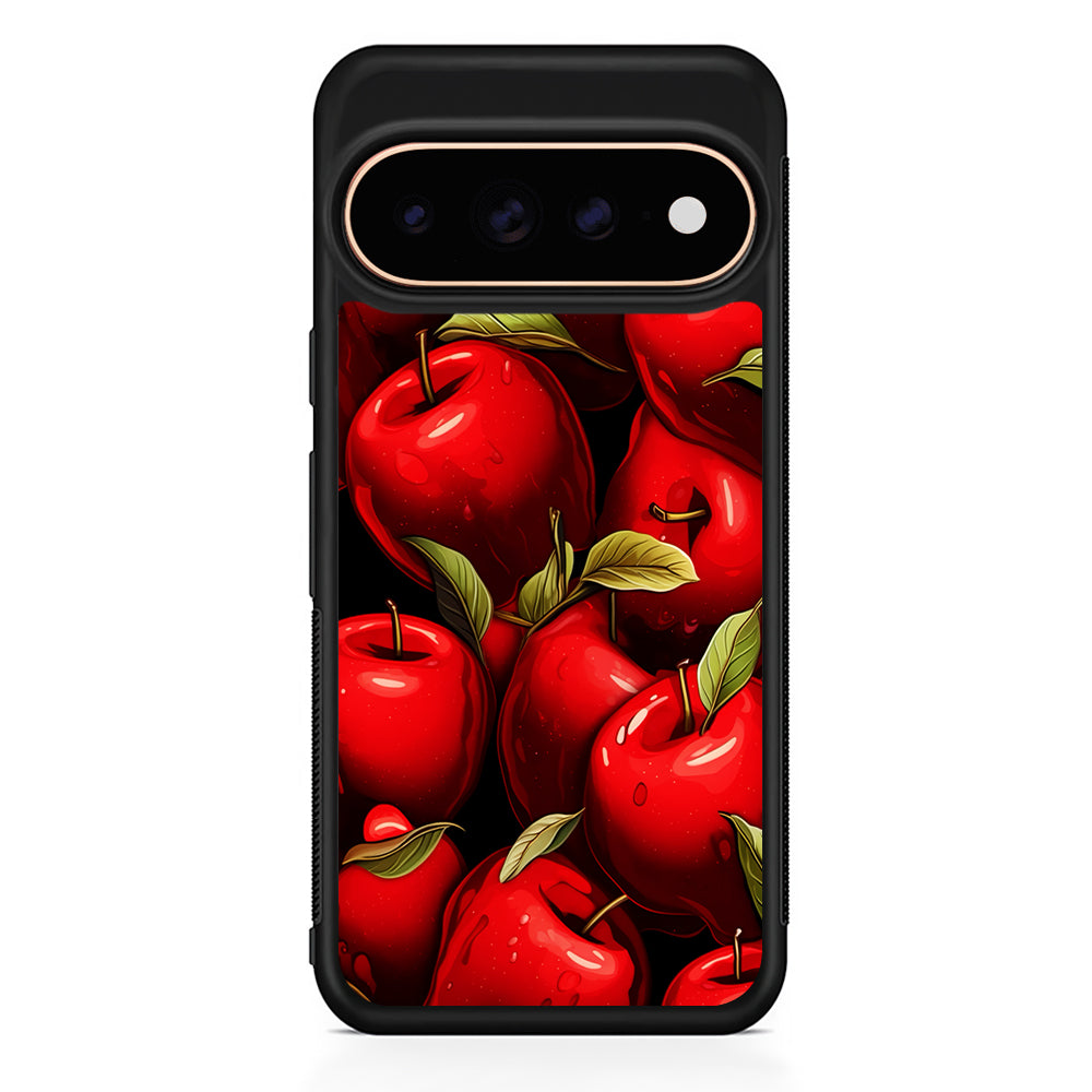 A Red Apple with Leaves Google Pixel 11 Pro Case - Stylish Protective Phone Case
