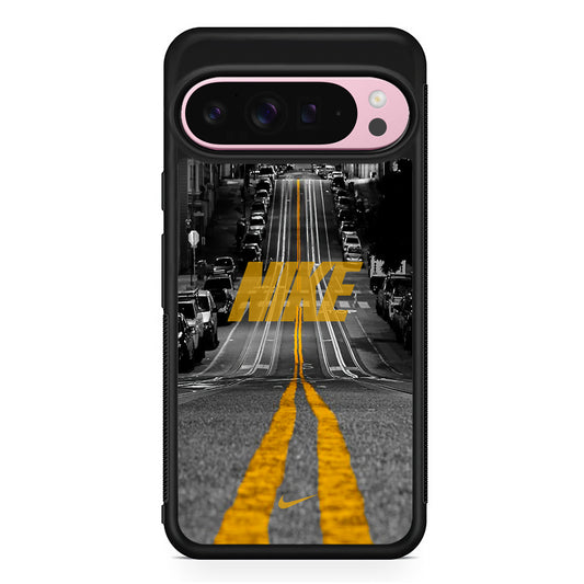 Nike Night Yellow Flames Google Pixel 9 Pro XL Case | Protective Cover