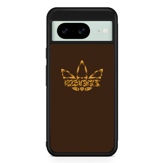 Adidas Royal Gold Chocolate Google Pixel 8 Case | Durable Protective Cover for Google Pixel 8