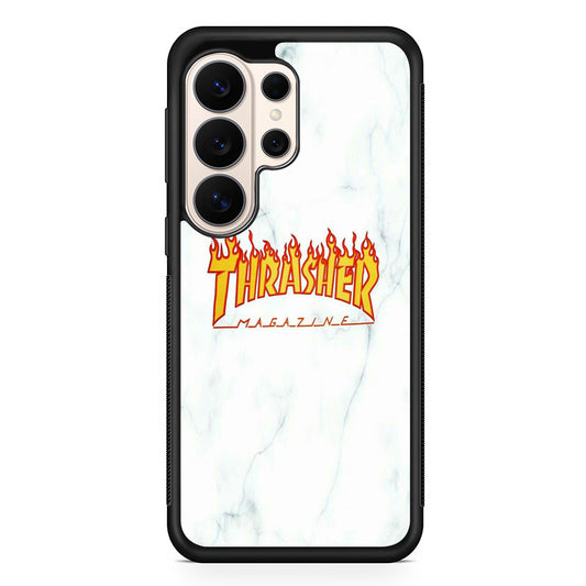 Thrasher White Marble Samsung Galaxy S26 Ultra Case | Slim Everyday Protection for Galaxy S26 Ultra