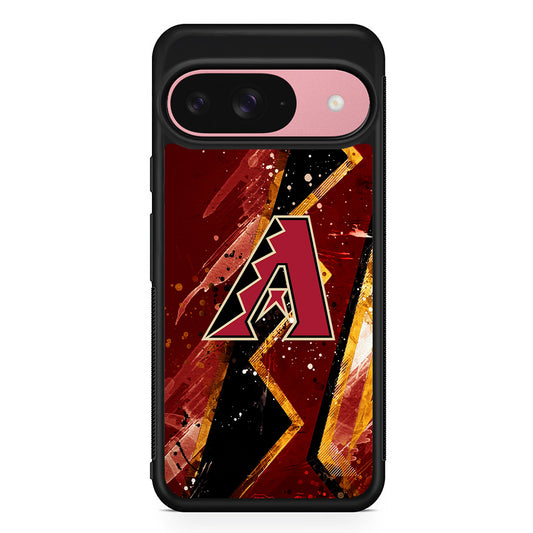 MLB Arizona Diamondbacks Team Google Pixel 9 Case | Google Pixel 9 Protective Rubber Case