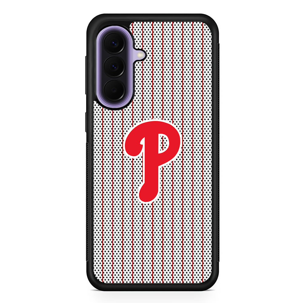 MLB Philadelphia Phillies Team Samsung Galaxy A57 Case | Slim Samsung Galaxy A57 Rubber Case