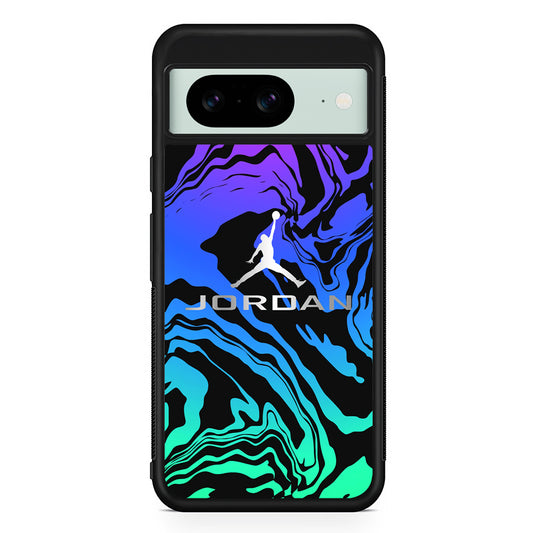 Air Jordan Silver Gradation Google Pixel 8 Case | Durable Protective Cover for Google Pixel 8