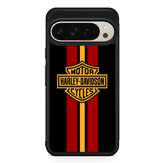 Harley Davidson Red Stripe Emblem Google Pixel 9 Pro Case | Slim Protective Cover