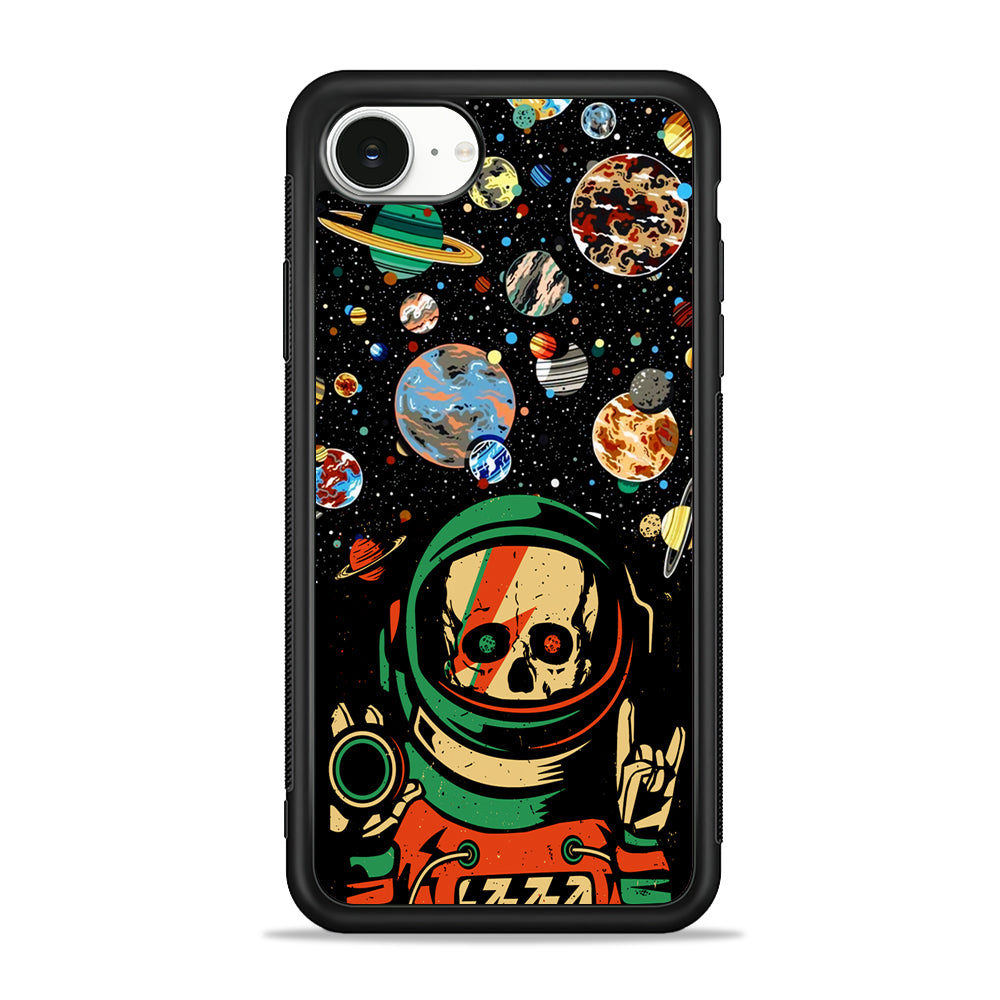 Astro Skull on The Space iPhone 16e Case | Protective Phone Cover