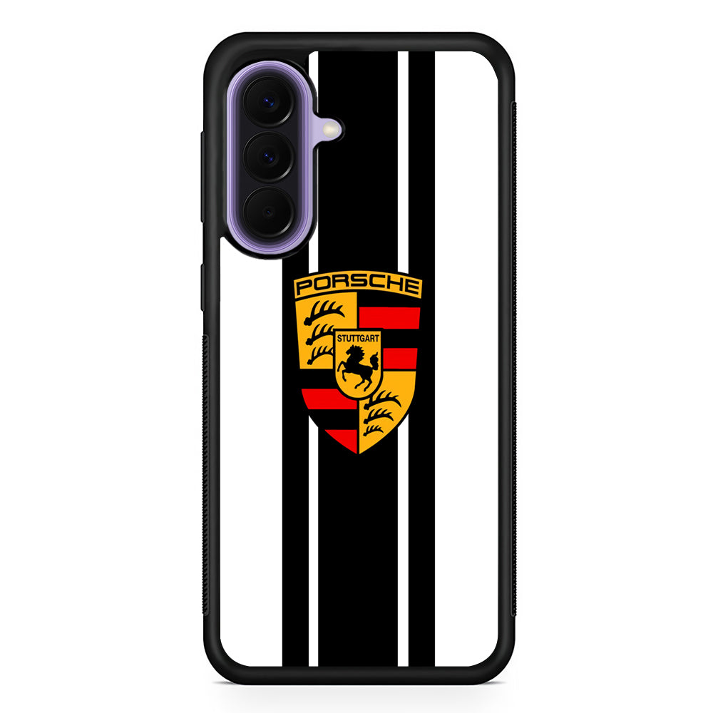 Porsche Stripe White Emblem Samsung Galaxy A57 Case | Samsung Galaxy A57 Protective Cover