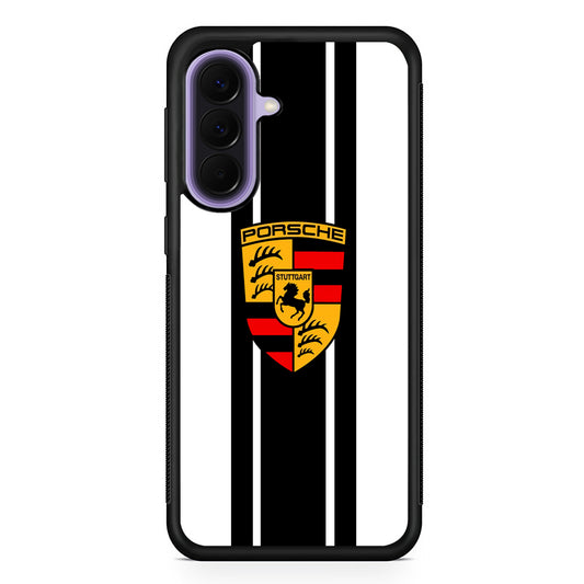 Porsche Stripe White Emblem Samsung Galaxy A57 Case | Samsung Galaxy A57 Protective Cover