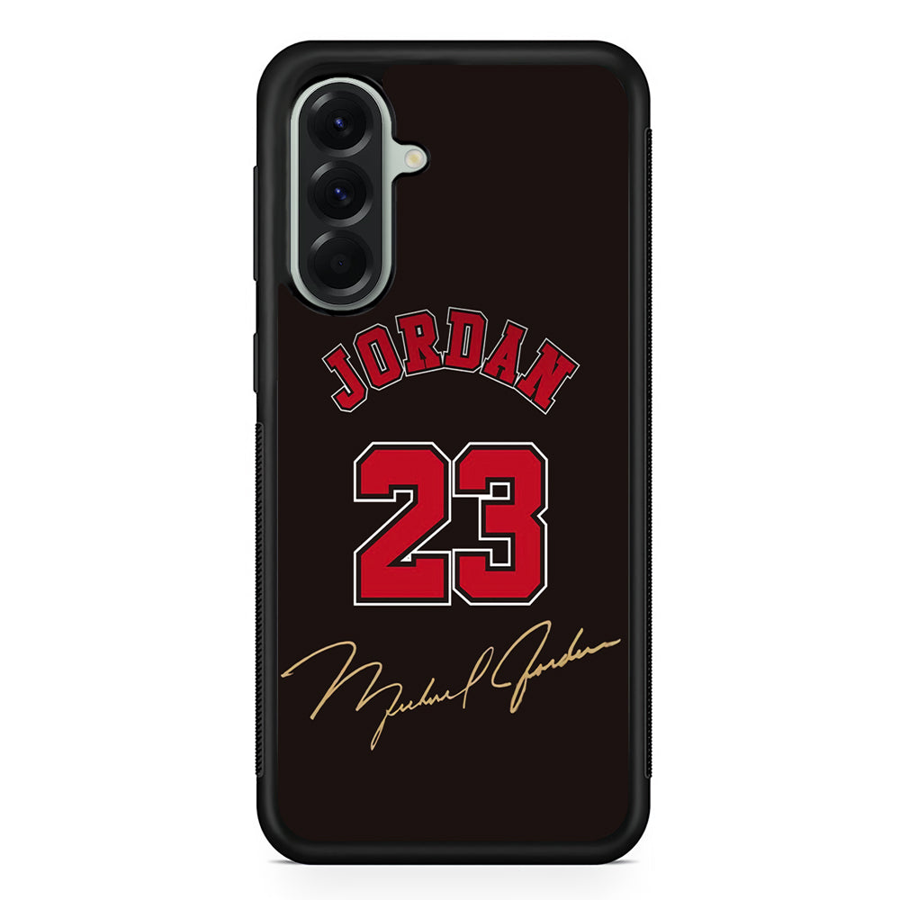 Air Jordan Signature Number Samsung Galaxy A56 Case | Samsung Galaxy A56 Rubber Protective Case