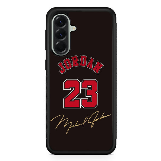 Air Jordan Signature Number Samsung Galaxy A56 Case | Samsung Galaxy A56 Rubber Protective Case