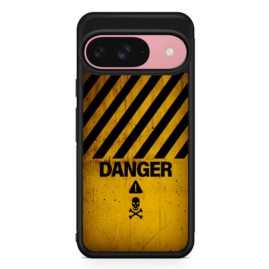 Danger Symbol Google Pixel 9 Case | Google Pixel 9 Protective Rubber Case
