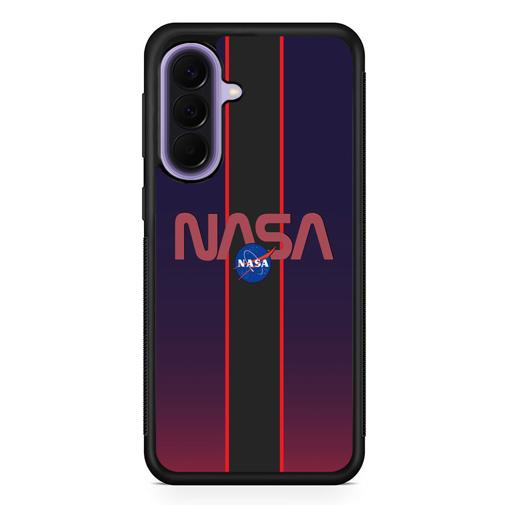 Nasa Stripe Line Red Samsung Galaxy A57 Case | Slim Samsung Galaxy A57 Rubber Case