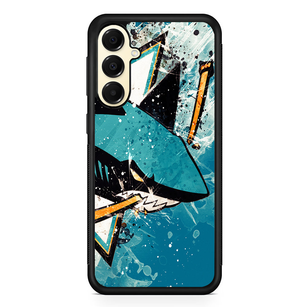 NHL San Jose Sharks Team Samsung Galaxy A16 Case | Slim Rubber Samsung Galaxy A16 Case