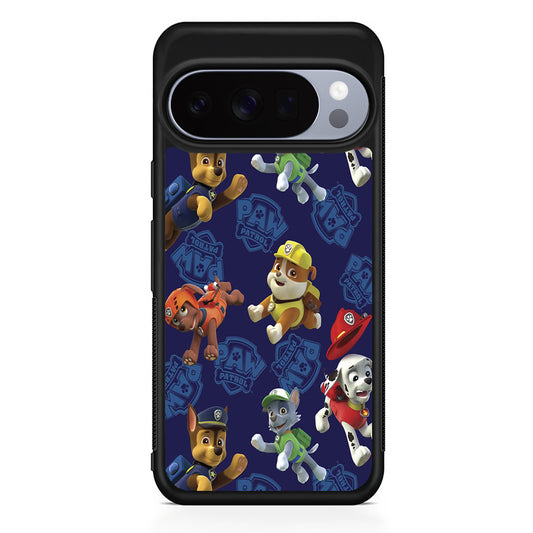 Paw Patrol Navy Background Google Pixel 10 Pro Case | Slim Google Pixel 10 Pro Rubber Case