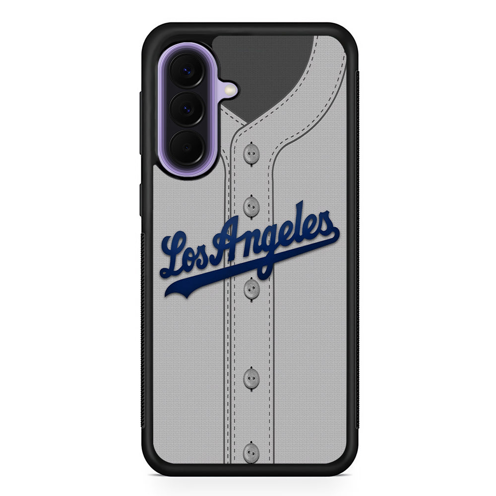 MLB Los Angeles Dodgers Jersey Samsung Galaxy A57 Case | Slim Samsung Galaxy A57 Rubber Case