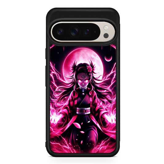 Demon Slayer Nezuko Battle Mode Google Pixel 9 Pro Case | Slim Protective Cover