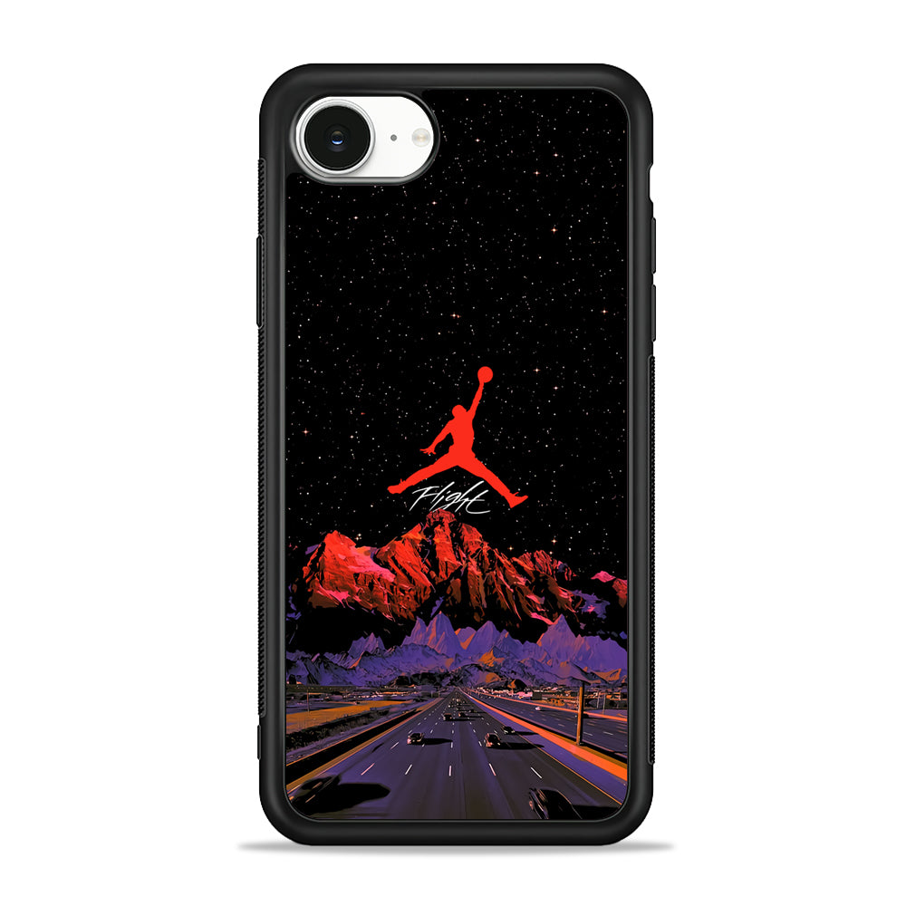 Air Jordan Night Road Landscape iPhone 16e Case - Slim Silicone Case