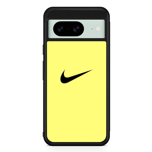 Nike Simple Cream Google Pixel 8 Case | Slim Rubber Case for Google Pixel 8