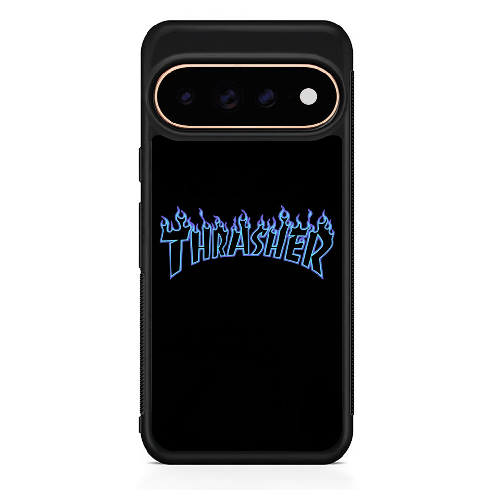 Thrasher Blue Flame Google Pixel 11 Pro Case - Stylish Protective Phone Case