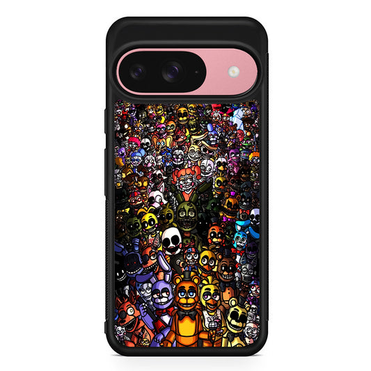 Five Nights at Freddy's Assemble Google Pixel 9 Case | Google Pixel 9 Protective Rubber Case