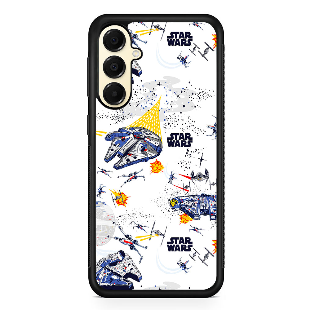 Star Wars Aircraft on Galaxy Samsung Galaxy A16 Case | Slim Rubber Samsung Galaxy A16 Case
