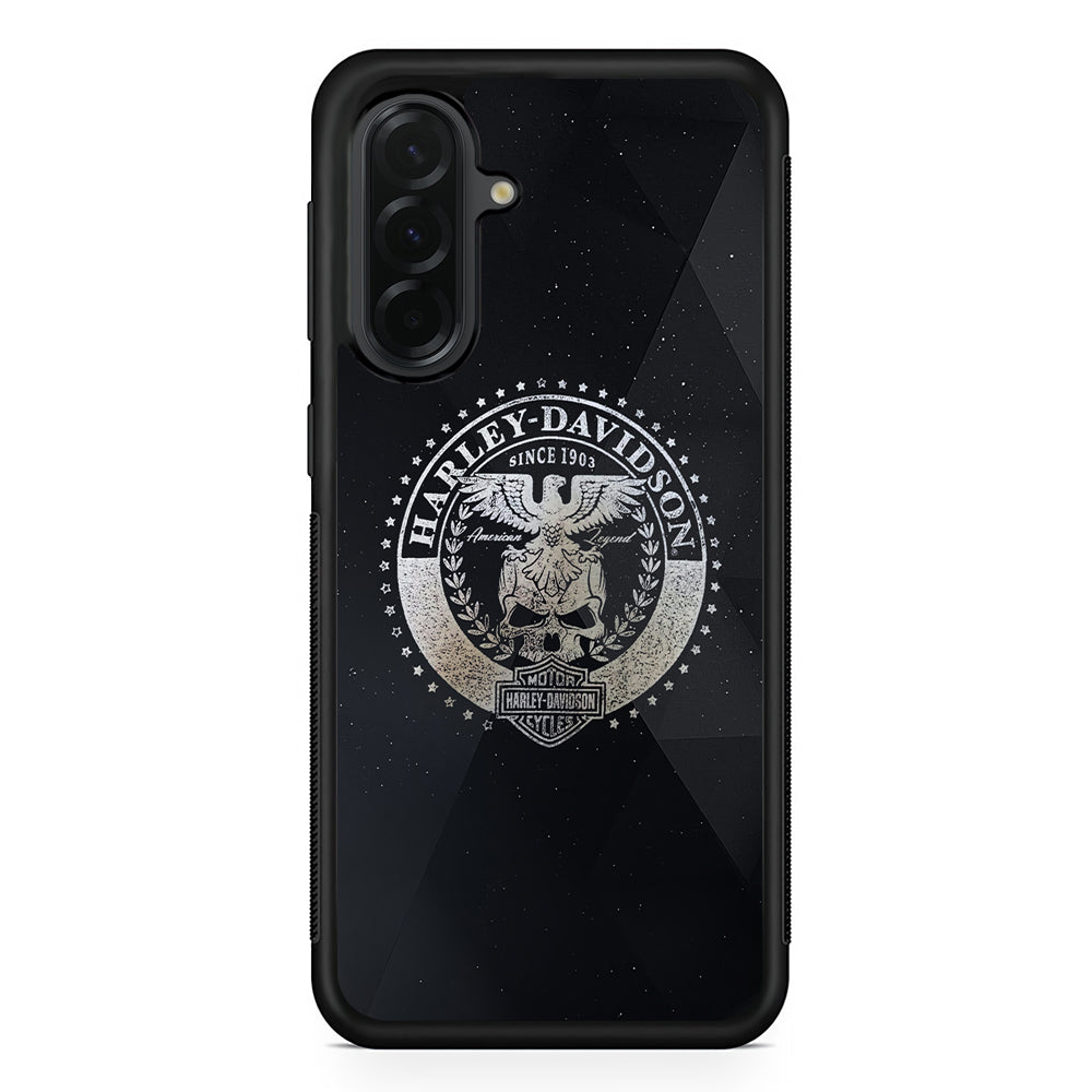Harley Davidson Silver Emblem Samsung Galaxy A36 Case | Durable Samsung Galaxy A36 Cover