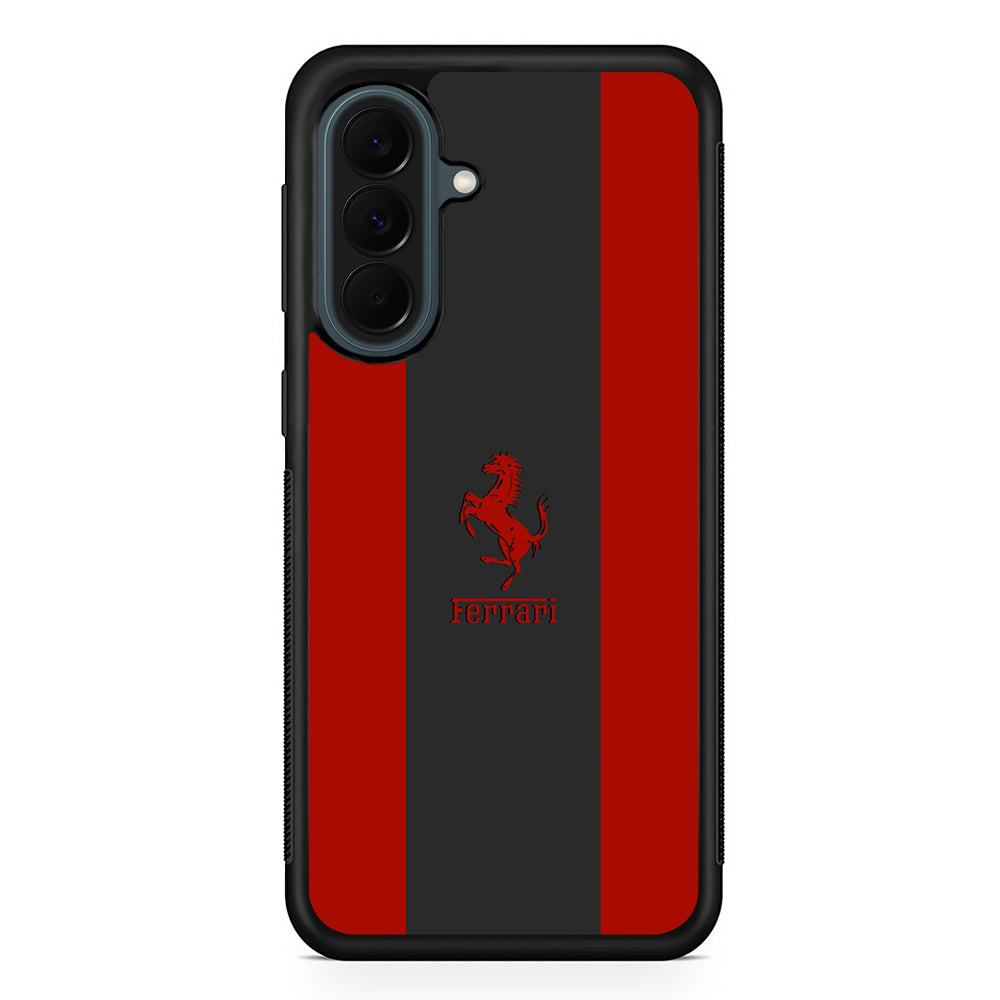 Ferrari Silhouette of Signature Samsung Galaxy A37 Case | Custom Samsung Galaxy A37 Protective Cover