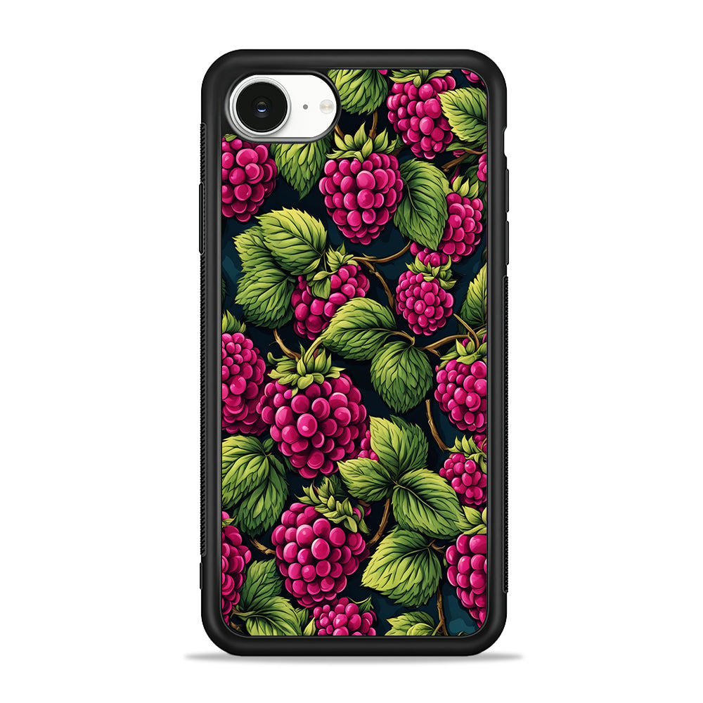 Raspberry Fresh Tropical Fruit iPhone 16e Case | Protective Phone Cover
