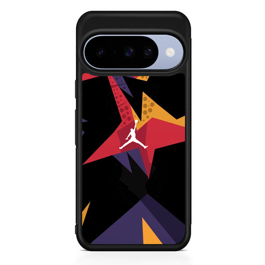 Air Jordan Silhouette of Footstep Google Pixel 10 Case | Google Pixel 10 Rubber Protective Case