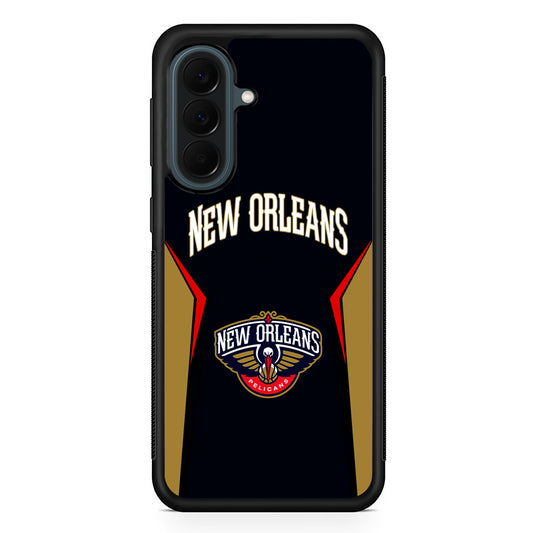 NBA New Orleans Pelicans Jersey Samsung Galaxy A37 Case | Samsung Galaxy A37 Rubber Phone Case