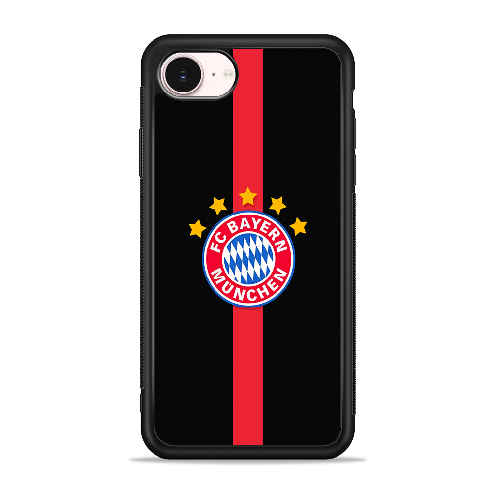 Bayern Munchen Stripe Red iPhone 17e Case - Silicone Case