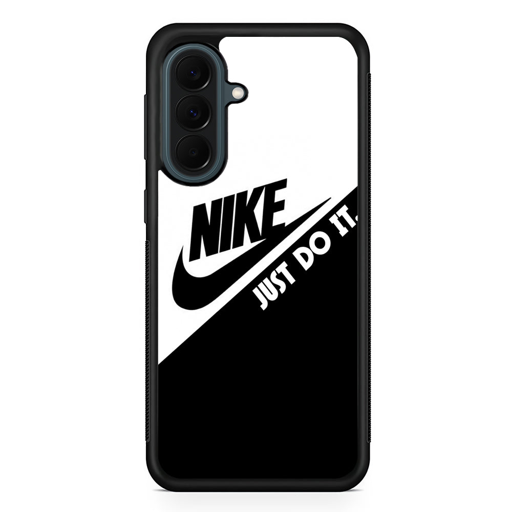 Nike White Black Combination Samsung Galaxy A37 Case | Samsung Galaxy A37 Rubber Phone Case