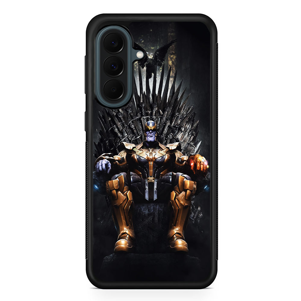 Thanos Sits On The Iron Throne Samsung Galaxy A37 Case | Samsung Galaxy A37 Rubber Phone Case