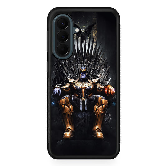 Thanos Sits On The Iron Throne Samsung Galaxy A37 Case | Samsung Galaxy A37 Rubber Phone Case