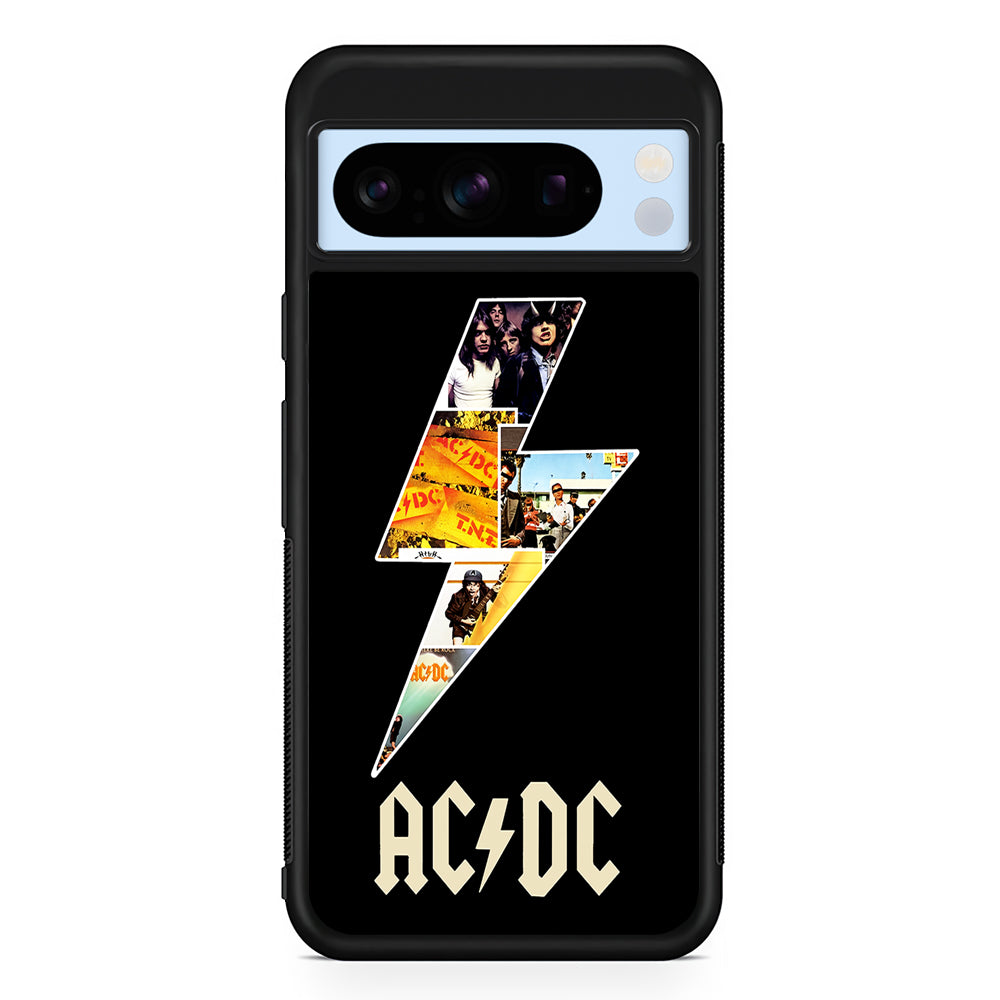 ACDC Rock Band Google Pixel 8 Pro Case | Slim Rubber Case for Google Pixel 8 Pro
