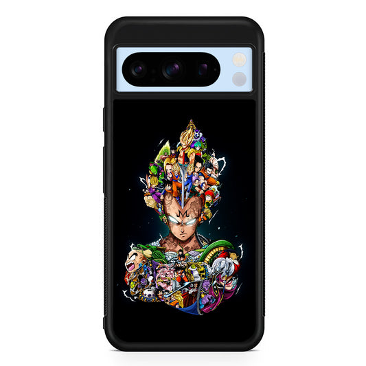 Dragon Ball Vegeta and Friends Google Pixel 8 Pro Case | Slim Rubber Case for Google Pixel 8 Pro