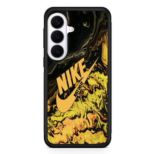 Nike Marble Yellow Liquid Samsung Galaxy S26 Plus Case | Stylish Protective Cover for Samsung Galaxy S26 Plus