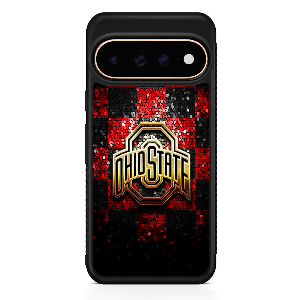 Ohio State Red Black Glitter Google Pixel 11 Pro Case - Stylish Protective Phone Case