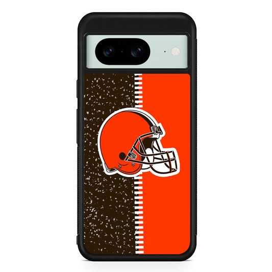 NFL Cleveland Browns Logo Google Pixel 8 Case | Durable Protective Cover for Google Pixel 8
