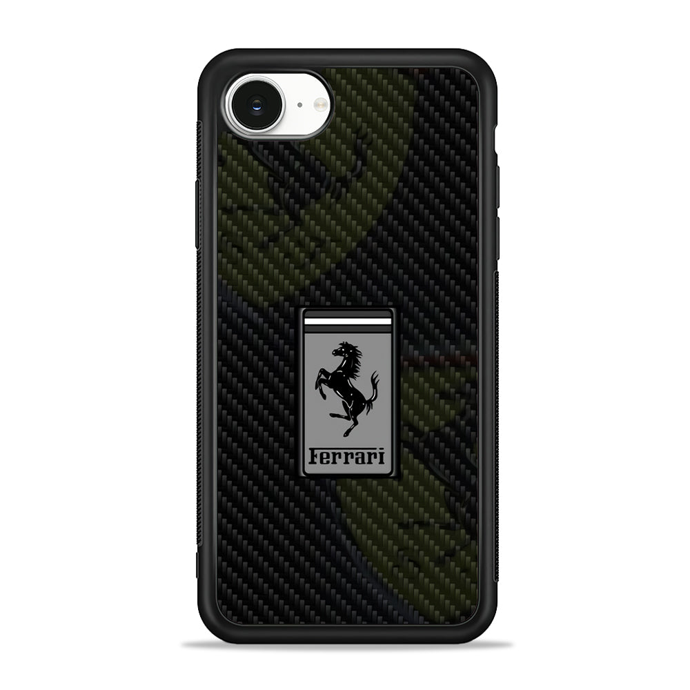 Ferrari Silvery Touch iPhone 16e Case - Slim Silicone Case
