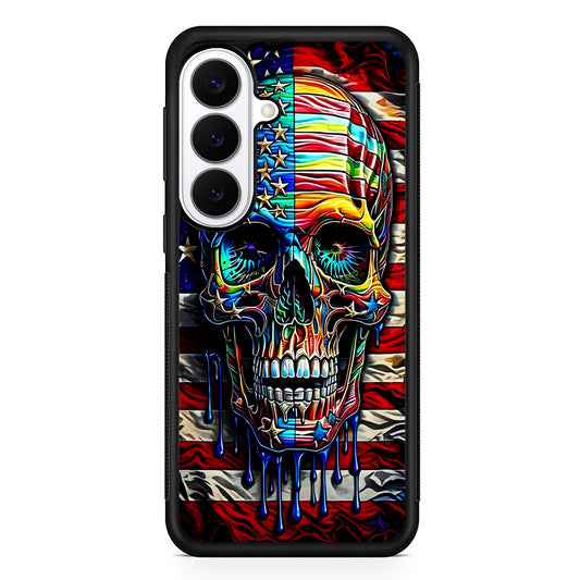 American Flag with Face Skulls Samsung Galaxy S26 Plus Case | Slim Protective Cover for Samsung Galaxy S26 Plus