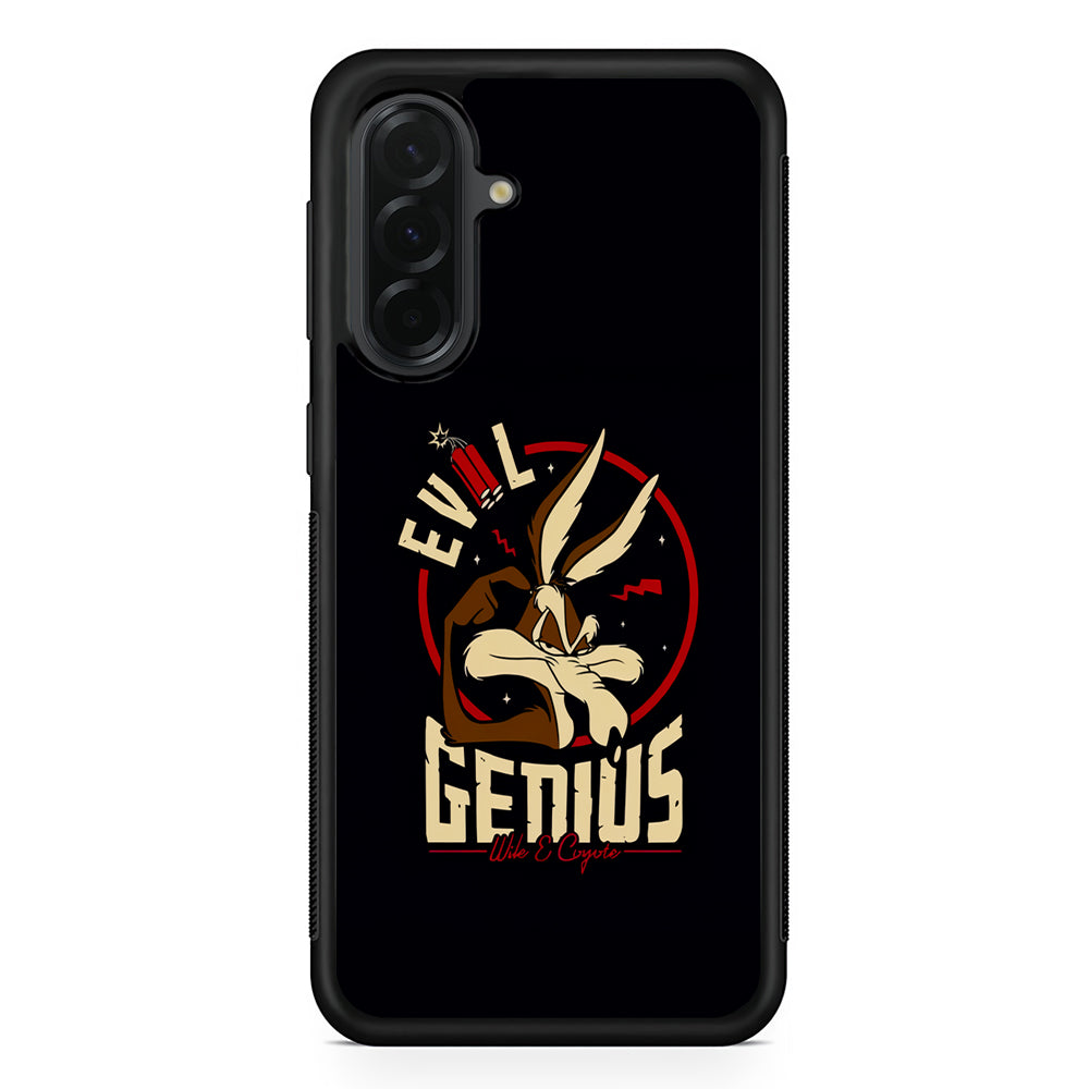 Wile E Coyote Evil Genius Samsung Galaxy A36 Case | Protective Rubber Cover