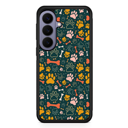 Dog Tracks and Bones Samsung Galaxy S26 Case | Durable Rubber Case for Samsung Galaxy S26
