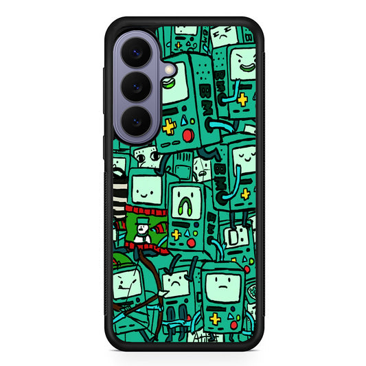 Adventure Time BMO Pattern Samsung Galaxy S26 Case | Durable Rubber Case for Samsung Galaxy S26