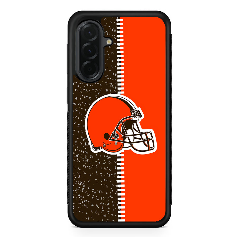 NFL Cleveland Browns Logo Samsung Galaxy A36 Case | Protective Rubber Cover