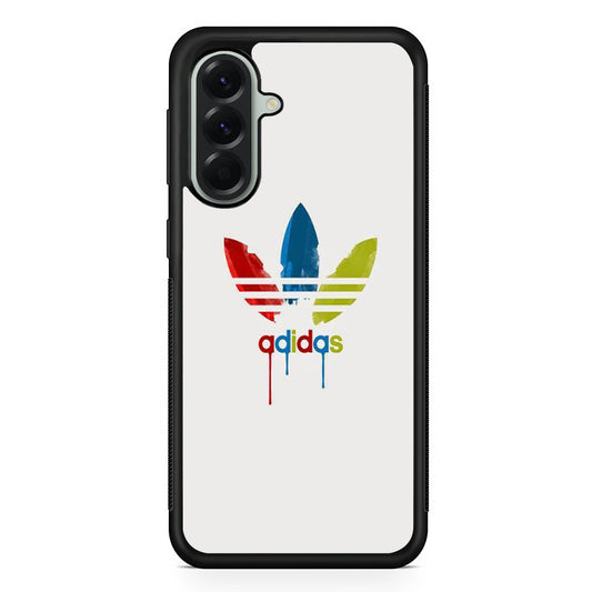 Adidas White Prime Painting Colour Samsung Galaxy A56 Case | Samsung Galaxy A56 Rubber Protective Case