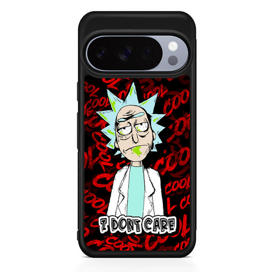 Dr Rick I Don't Care Google Pixel 10 Pro Case | Slim Google Pixel 10 Pro Rubber Case