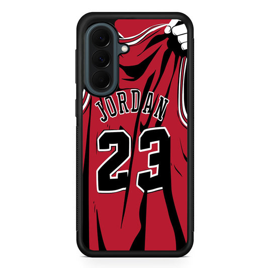 Jordan Red Basket Jersey Samsung Galaxy A37 Case | Custom Samsung Galaxy A37 Protective Cover